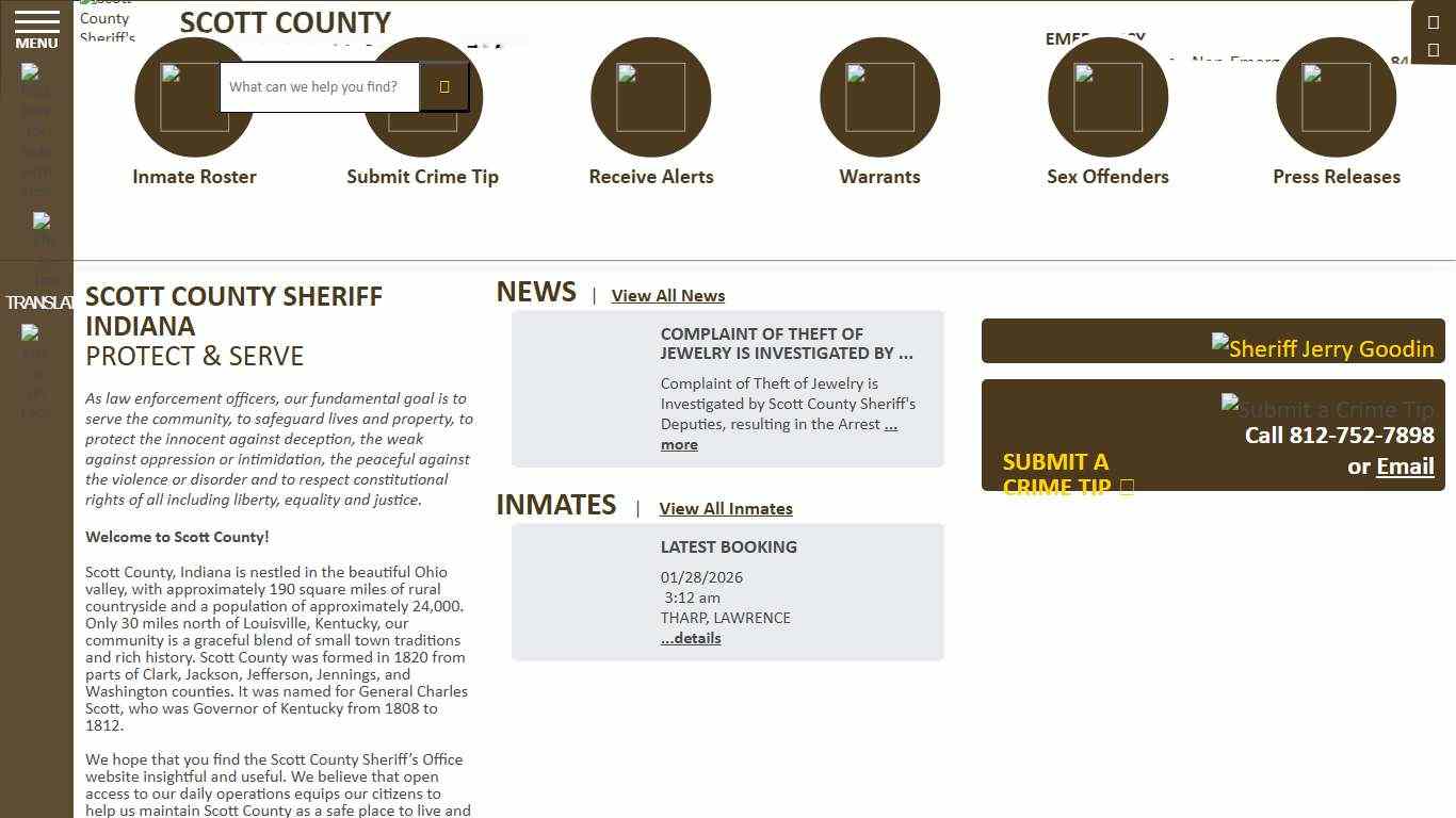 Scott County Sheriff - Scottsburg, IN